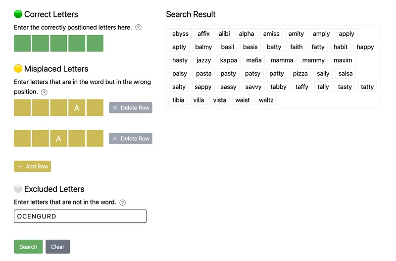 Wordle Solver Step 4: Update the Wordle Solver with new information